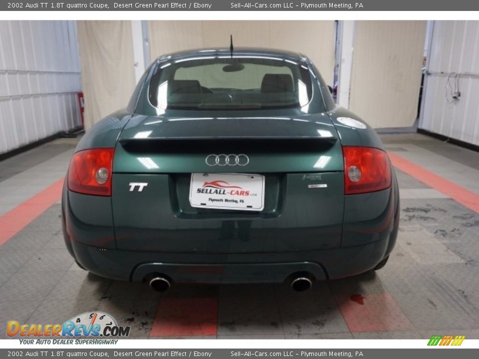 2002 Audi TT 1.8T quattro Coupe Desert Green Pearl Effect / Ebony Photo #9