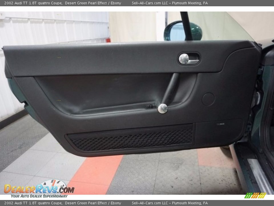 2002 Audi TT 1.8T quattro Coupe Desert Green Pearl Effect / Ebony Photo #12
