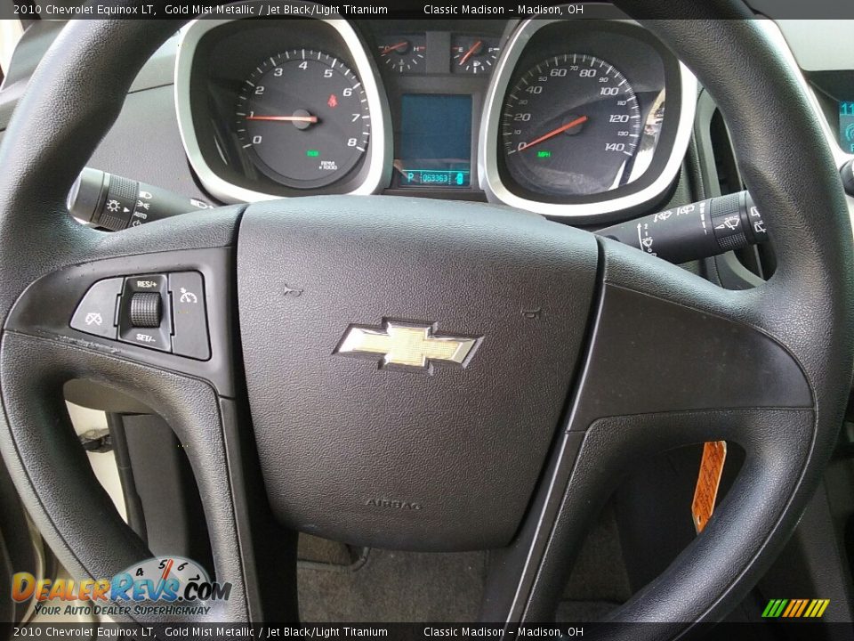 2010 Chevrolet Equinox LT Gold Mist Metallic / Jet Black/Light Titanium Photo #8