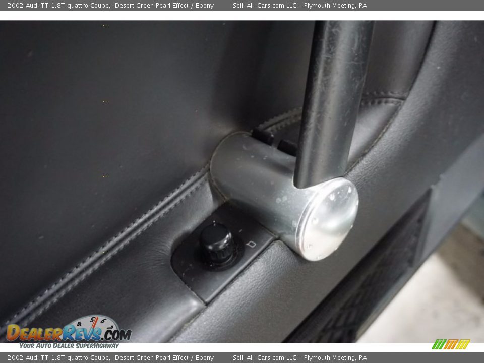 2002 Audi TT 1.8T quattro Coupe Desert Green Pearl Effect / Ebony Photo #13