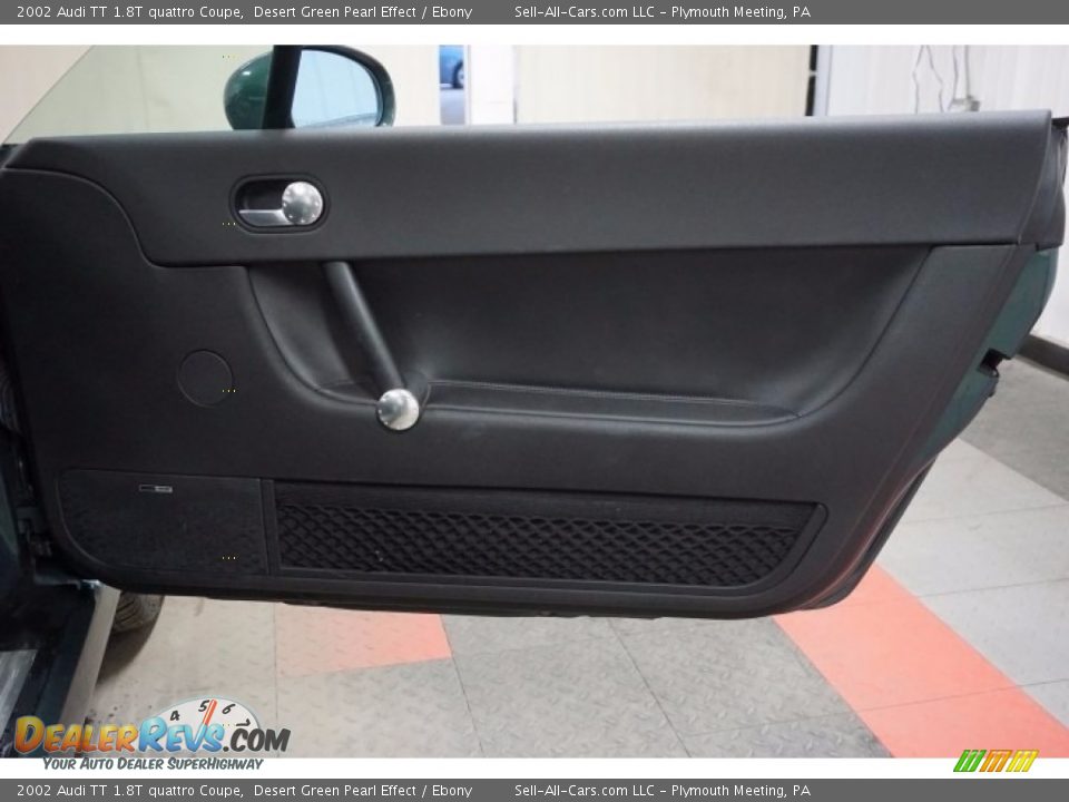 2002 Audi TT 1.8T quattro Coupe Desert Green Pearl Effect / Ebony Photo #15