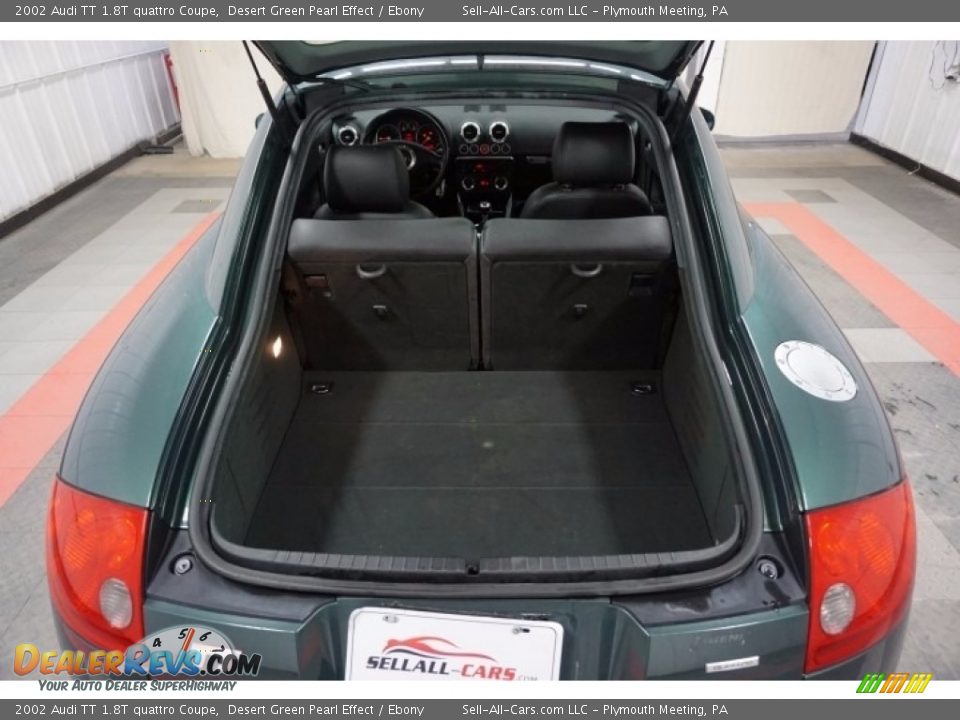 2002 Audi TT 1.8T quattro Coupe Desert Green Pearl Effect / Ebony Photo #18