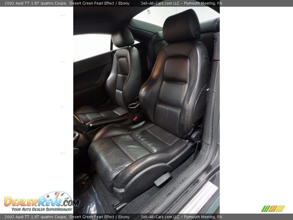 2002 Audi TT 1.8T quattro Coupe Desert Green Pearl Effect / Ebony Photo #20