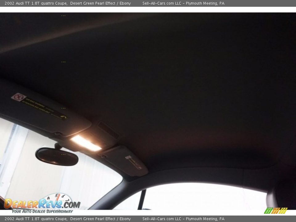 2002 Audi TT 1.8T quattro Coupe Desert Green Pearl Effect / Ebony Photo #21