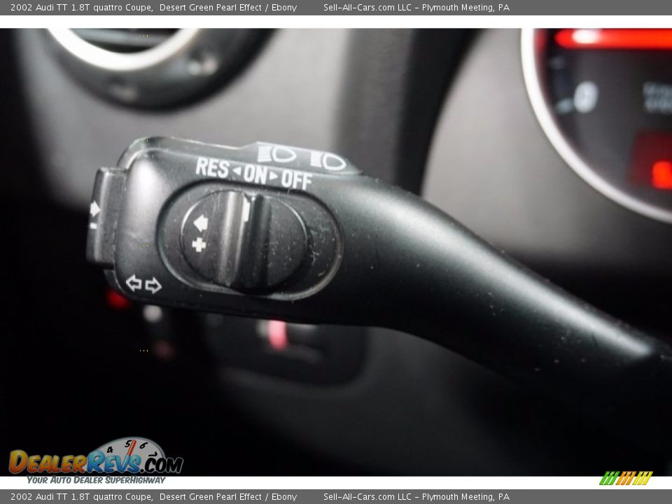 2002 Audi TT 1.8T quattro Coupe Desert Green Pearl Effect / Ebony Photo #26