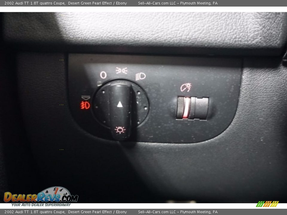 2002 Audi TT 1.8T quattro Coupe Desert Green Pearl Effect / Ebony Photo #28