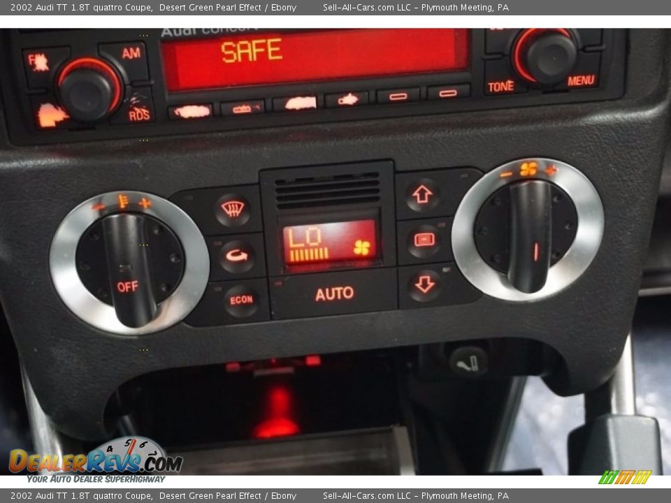 2002 Audi TT 1.8T quattro Coupe Desert Green Pearl Effect / Ebony Photo #32