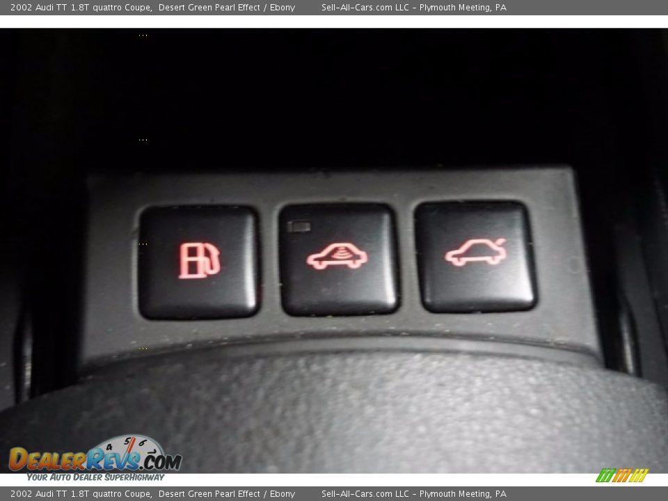 2002 Audi TT 1.8T quattro Coupe Desert Green Pearl Effect / Ebony Photo #33