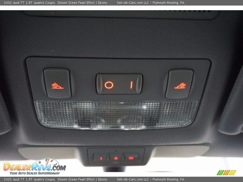 2002 Audi TT 1.8T quattro Coupe Desert Green Pearl Effect / Ebony Photo #35
