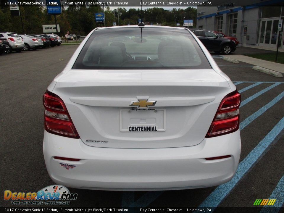 2017 Chevrolet Sonic LS Sedan Summit White / Jet Black/Dark Titanium Photo #5