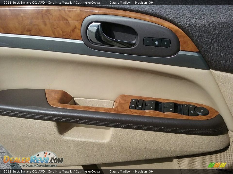 2011 Buick Enclave CXL AWD Gold Mist Metallic / Cashmere/Cocoa Photo #11