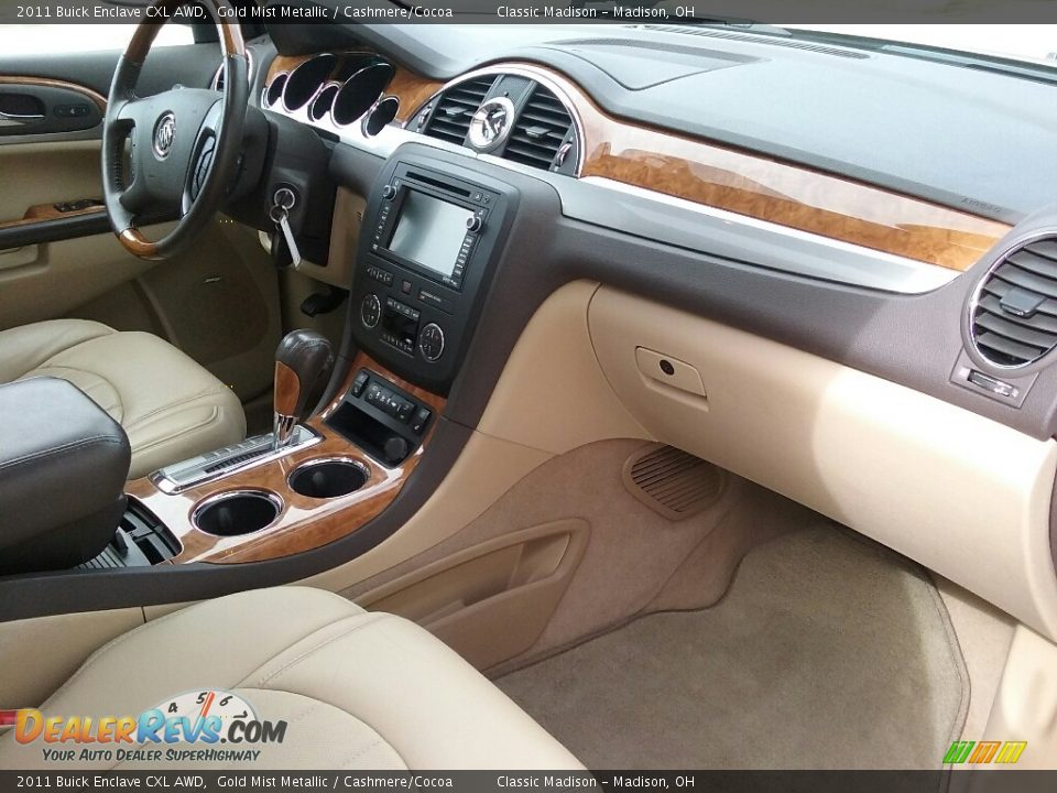 2011 Buick Enclave CXL AWD Gold Mist Metallic / Cashmere/Cocoa Photo #22