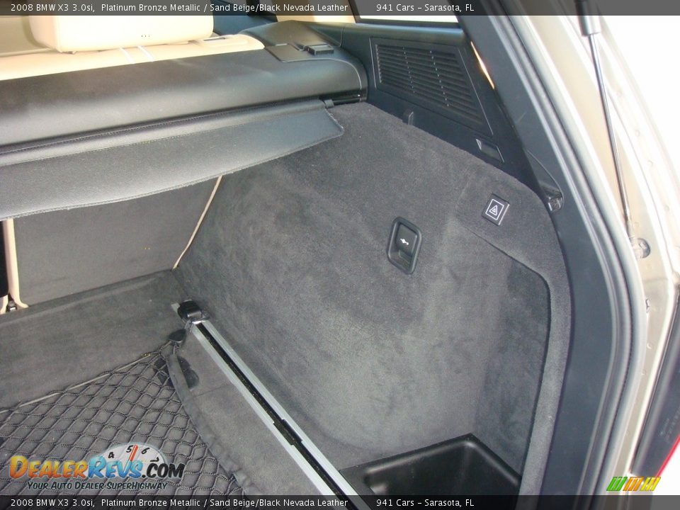 2008 BMW X3 3.0si Platinum Bronze Metallic / Sand Beige/Black Nevada Leather Photo #16