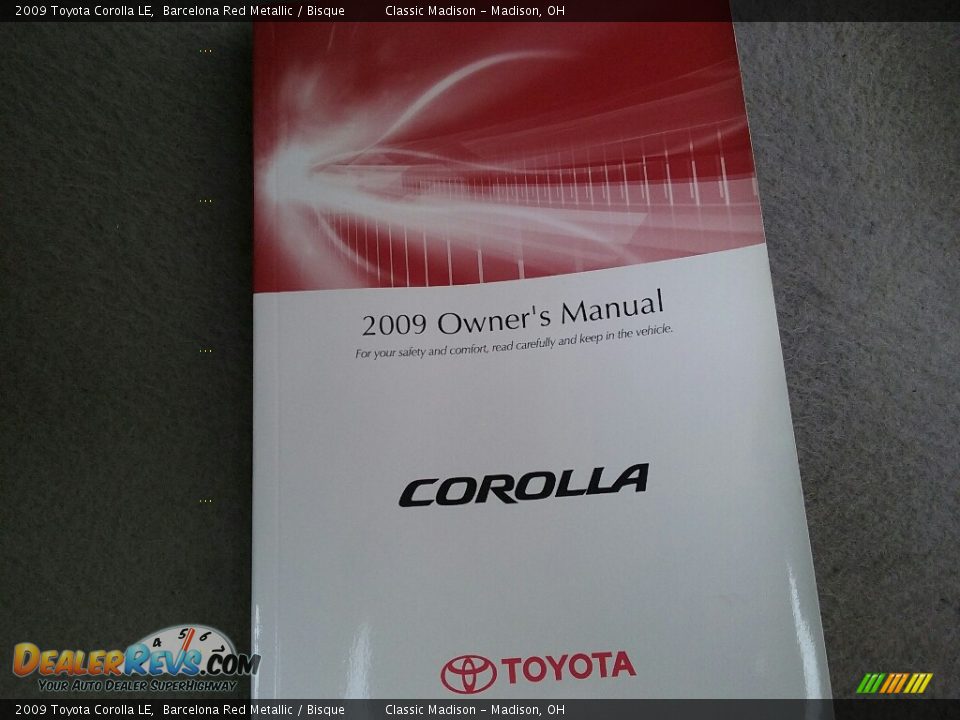 2009 Toyota Corolla LE Barcelona Red Metallic / Bisque Photo #16
