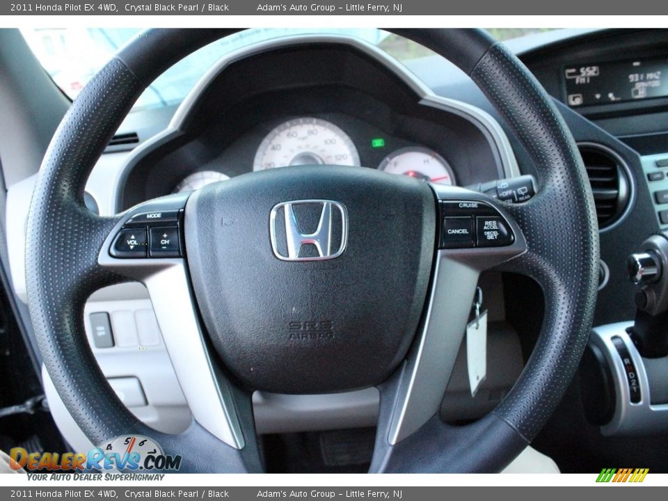 2011 Honda Pilot EX 4WD Crystal Black Pearl / Black Photo #8