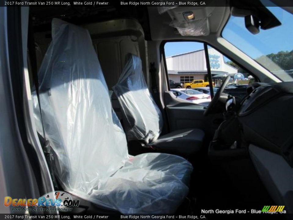 2017 Ford Transit Van 250 MR Long White Gold / Pewter Photo #14