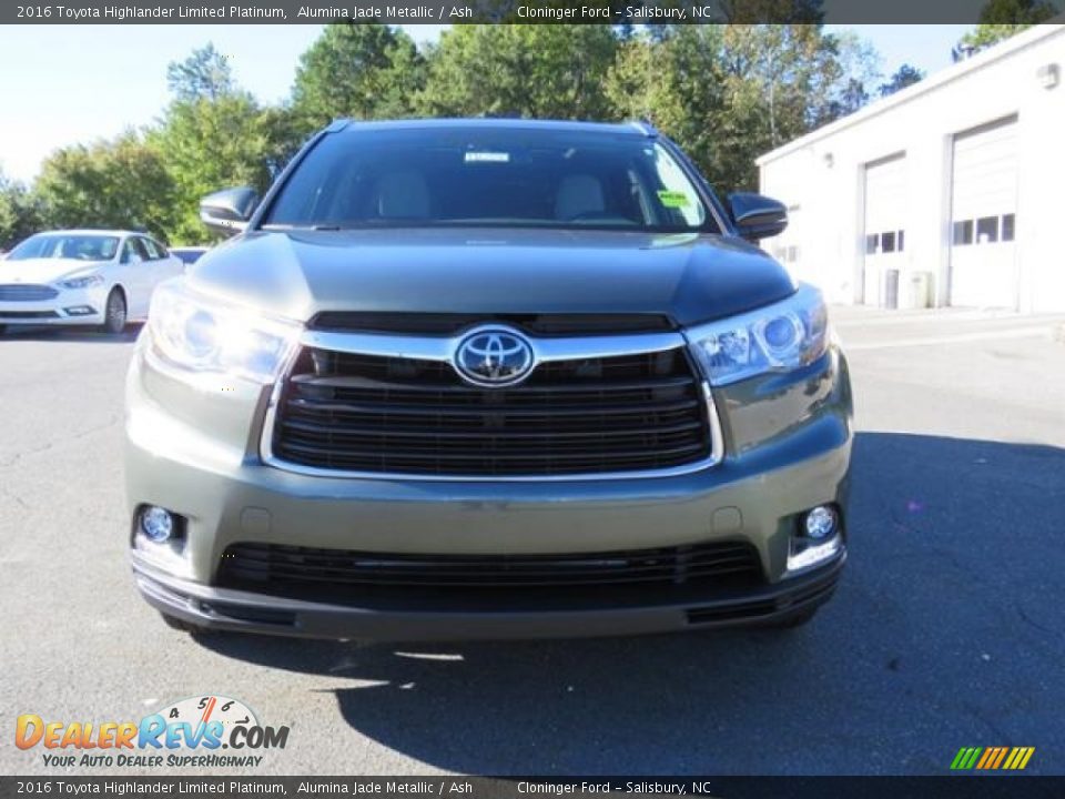 2016 Toyota Highlander Limited Platinum Alumina Jade Metallic / Ash Photo #2