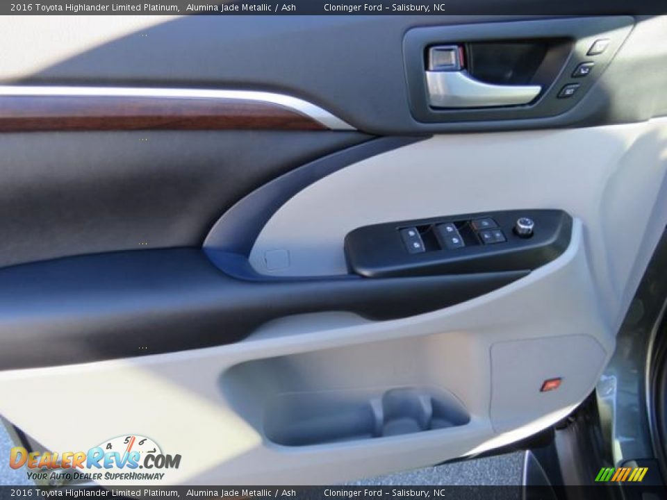 2016 Toyota Highlander Limited Platinum Alumina Jade Metallic / Ash Photo #9