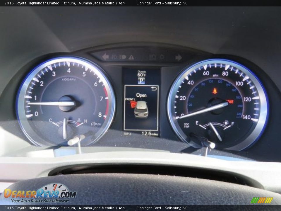 2016 Toyota Highlander Limited Platinum Alumina Jade Metallic / Ash Photo #11