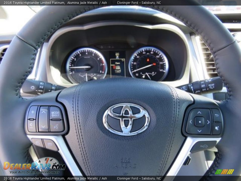 2016 Toyota Highlander Limited Platinum Alumina Jade Metallic / Ash Photo #13