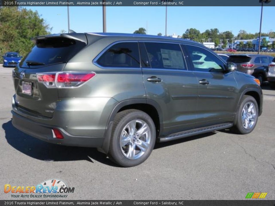 2016 Toyota Highlander Limited Platinum Alumina Jade Metallic / Ash Photo #21