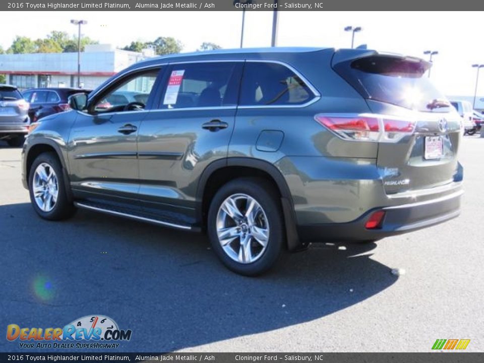 2016 Toyota Highlander Limited Platinum Alumina Jade Metallic / Ash Photo #23