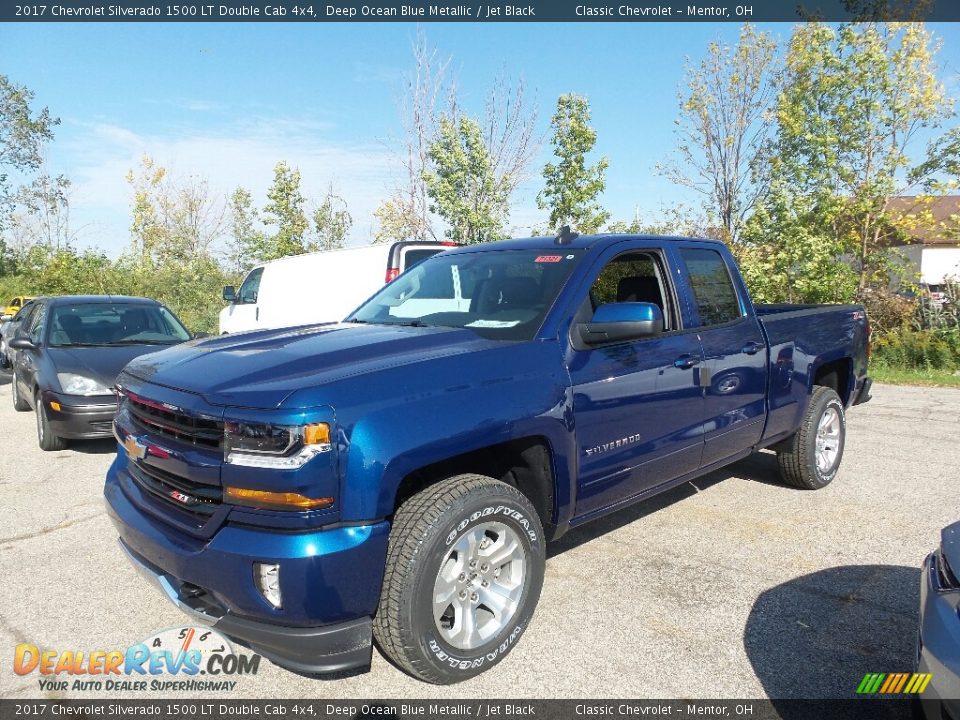 2017 Chevrolet Silverado 1500 LT Double Cab 4x4 Deep Ocean Blue Metallic / Jet Black Photo #1