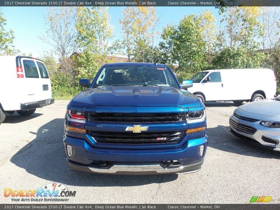 2017 Chevrolet Silverado 1500 LT Double Cab 4x4 Deep Ocean Blue Metallic / Jet Black Photo #2