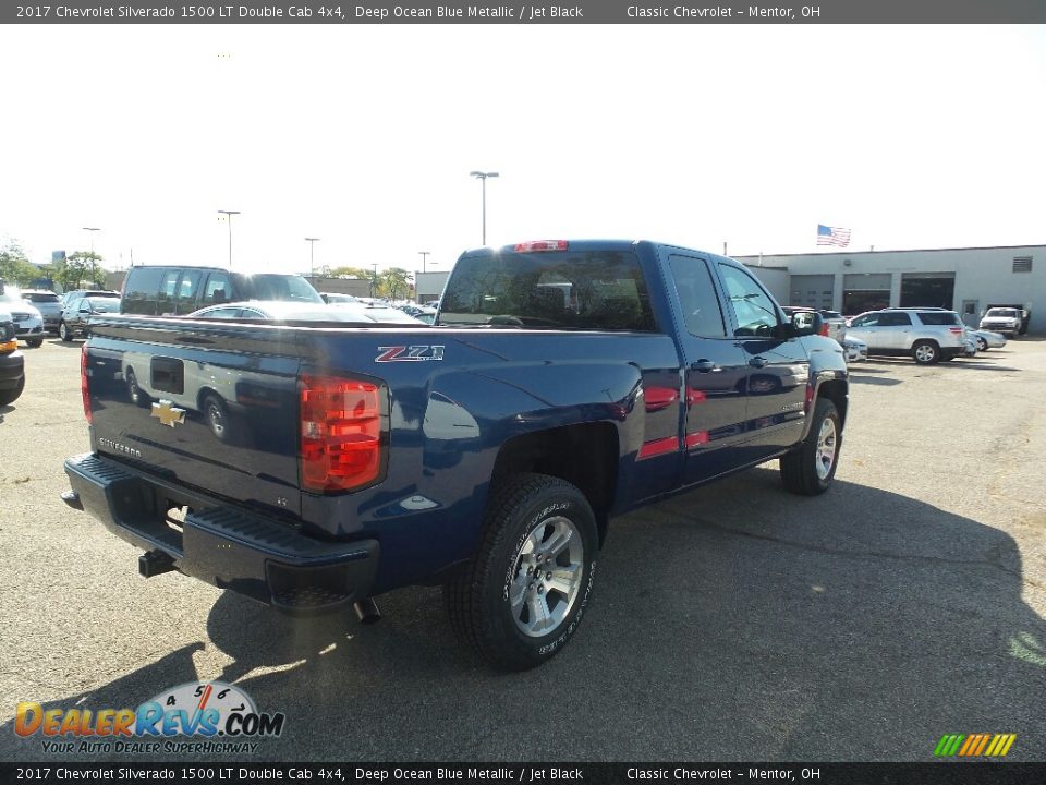 2017 Chevrolet Silverado 1500 LT Double Cab 4x4 Deep Ocean Blue Metallic / Jet Black Photo #4