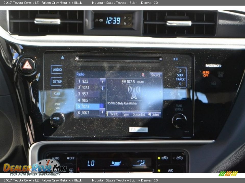 2017 Toyota Corolla LE Falcon Gray Metallic / Black Photo #6