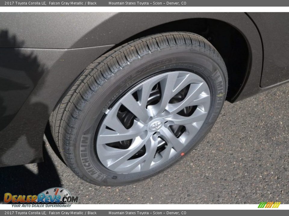 2017 Toyota Corolla LE Falcon Gray Metallic / Black Photo #9