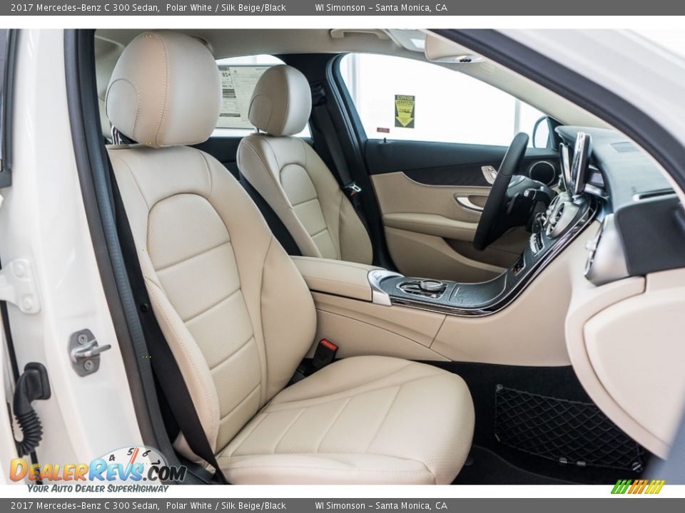 Silk Beige/Black Interior - 2017 Mercedes-Benz C 300 Sedan Photo #2