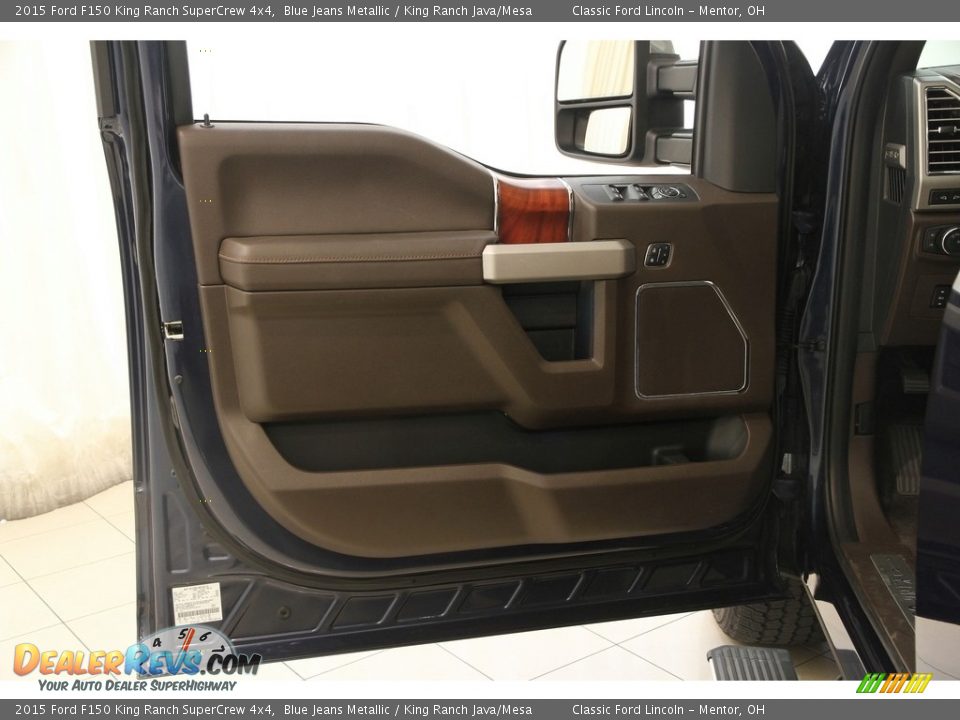 2015 Ford F150 King Ranch SuperCrew 4x4 Blue Jeans Metallic / King Ranch Java/Mesa Photo #5