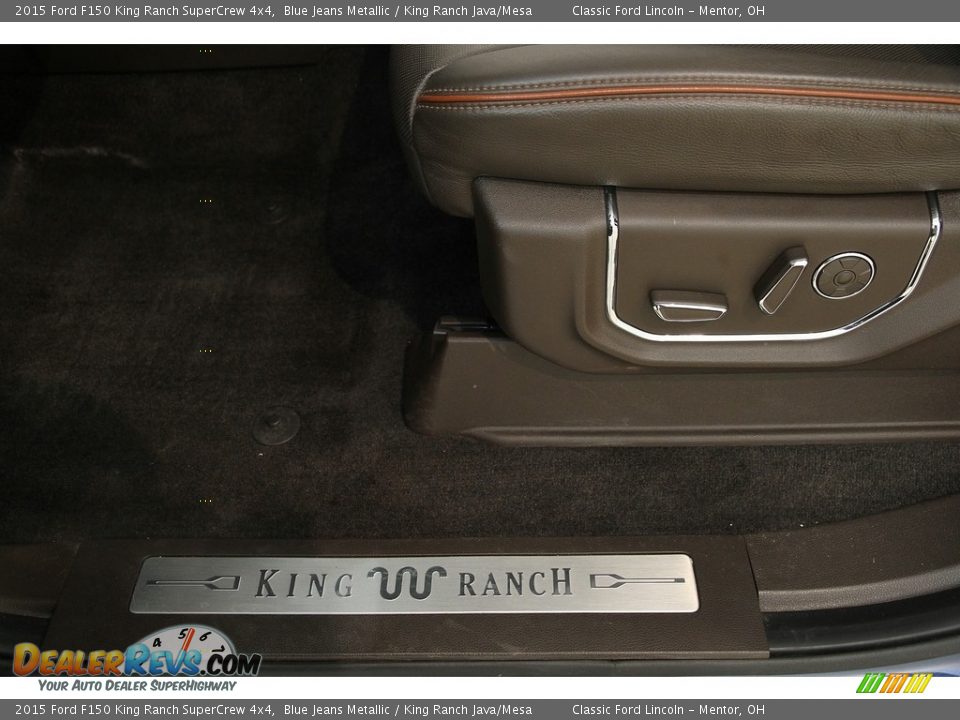 2015 Ford F150 King Ranch SuperCrew 4x4 Blue Jeans Metallic / King Ranch Java/Mesa Photo #9