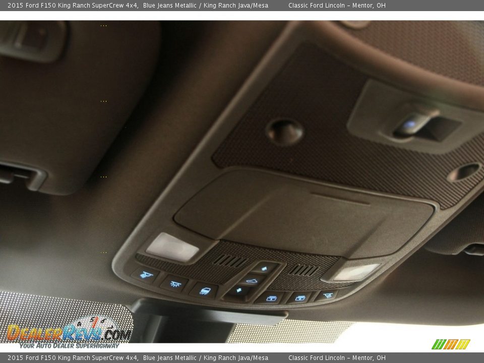 2015 Ford F150 King Ranch SuperCrew 4x4 Blue Jeans Metallic / King Ranch Java/Mesa Photo #14