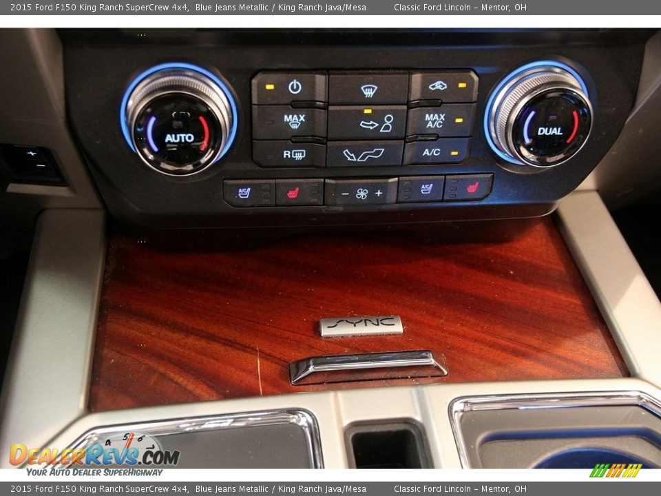 2015 Ford F150 King Ranch SuperCrew 4x4 Blue Jeans Metallic / King Ranch Java/Mesa Photo #20
