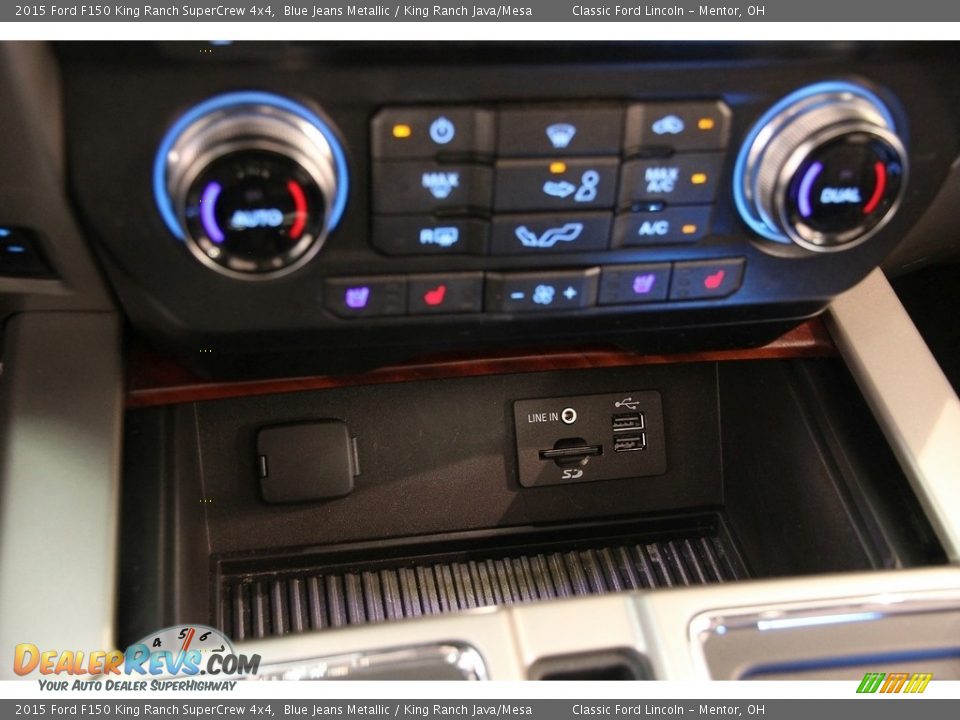 2015 Ford F150 King Ranch SuperCrew 4x4 Blue Jeans Metallic / King Ranch Java/Mesa Photo #21