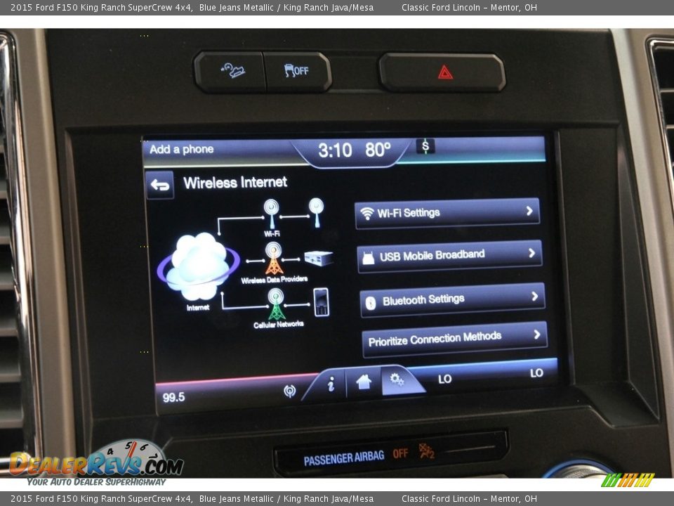 2015 Ford F150 King Ranch SuperCrew 4x4 Blue Jeans Metallic / King Ranch Java/Mesa Photo #25