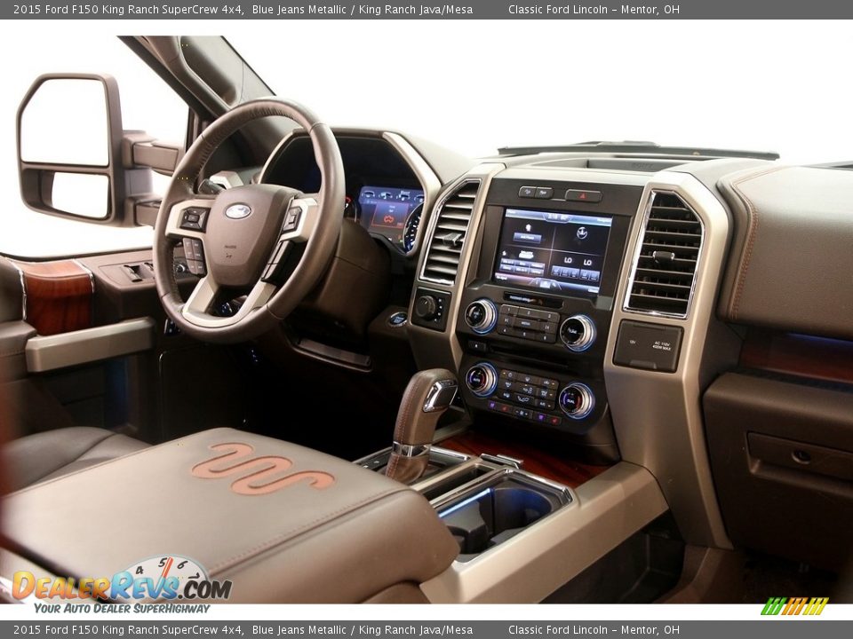 2015 Ford F150 King Ranch SuperCrew 4x4 Blue Jeans Metallic / King Ranch Java/Mesa Photo #30