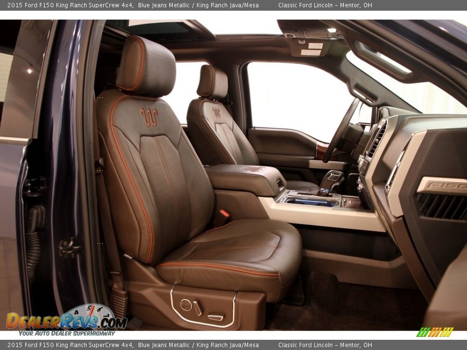 2015 Ford F150 King Ranch SuperCrew 4x4 Blue Jeans Metallic / King Ranch Java/Mesa Photo #31