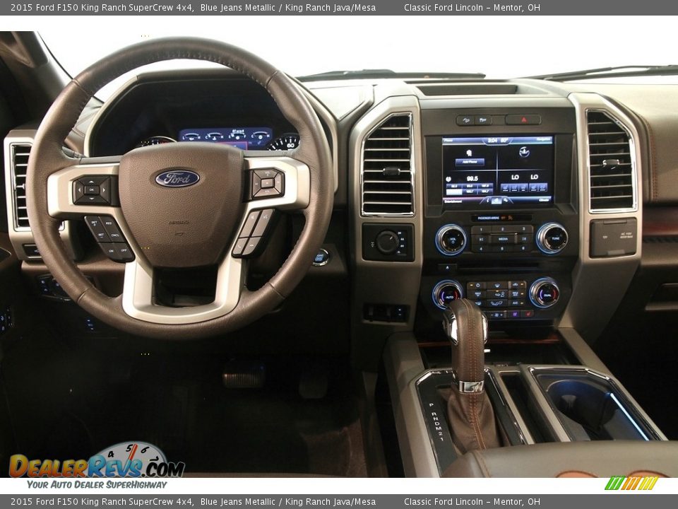 2015 Ford F150 King Ranch SuperCrew 4x4 Blue Jeans Metallic / King Ranch Java/Mesa Photo #34