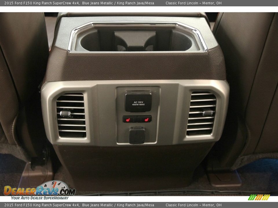 2015 Ford F150 King Ranch SuperCrew 4x4 Blue Jeans Metallic / King Ranch Java/Mesa Photo #35