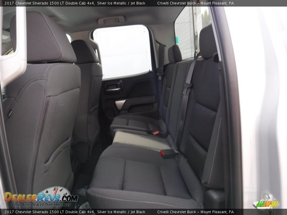 2017 Chevrolet Silverado 1500 LT Double Cab 4x4 Silver Ice Metallic / Jet Black Photo #17