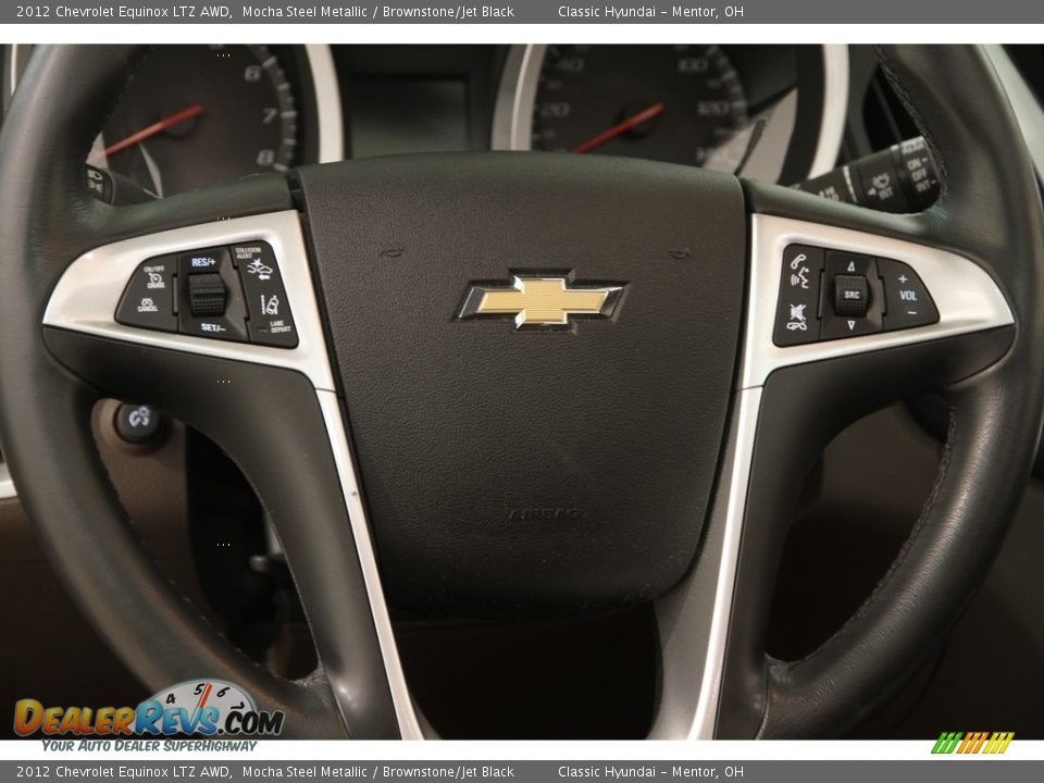 2012 Chevrolet Equinox LTZ AWD Mocha Steel Metallic / Brownstone/Jet Black Photo #7