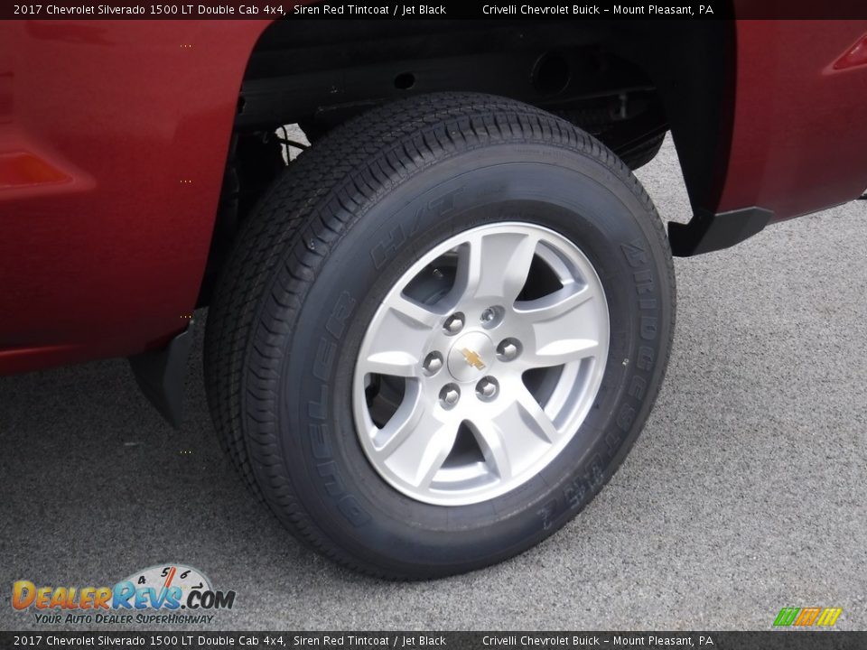 2017 Chevrolet Silverado 1500 LT Double Cab 4x4 Siren Red Tintcoat / Jet Black Photo #3