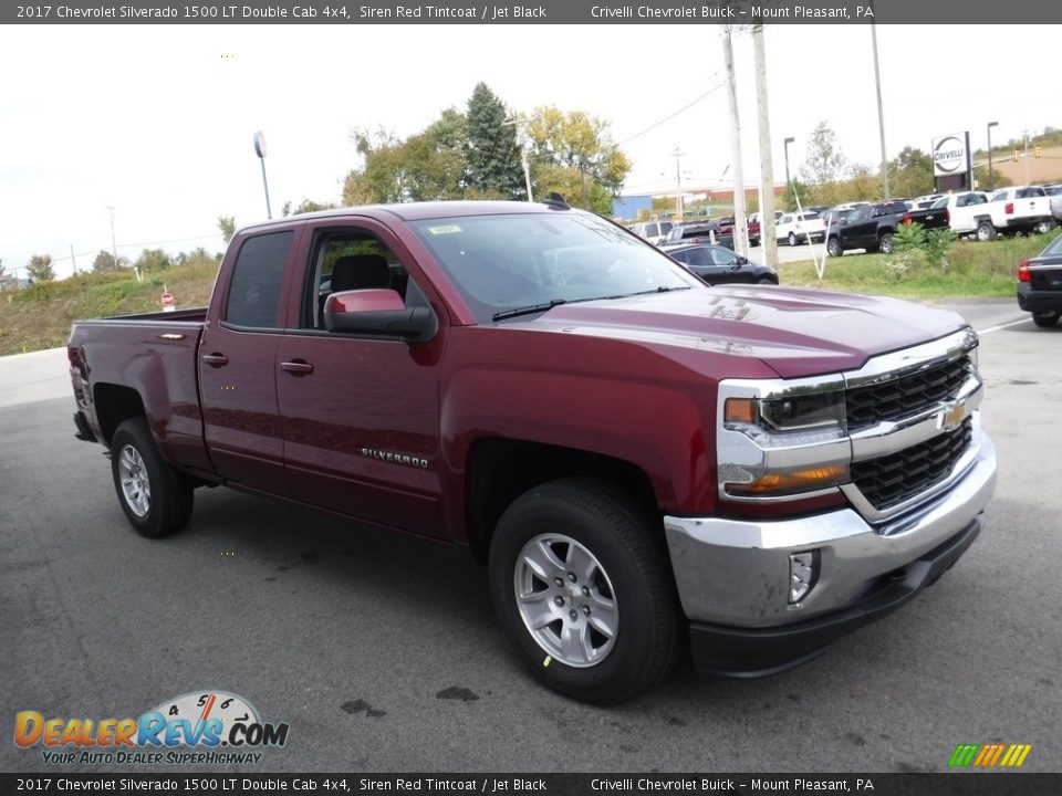 2017 Chevrolet Silverado 1500 LT Double Cab 4x4 Siren Red Tintcoat / Jet Black Photo #6