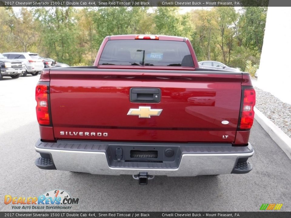 2017 Chevrolet Silverado 1500 LT Double Cab 4x4 Siren Red Tintcoat / Jet Black Photo #7