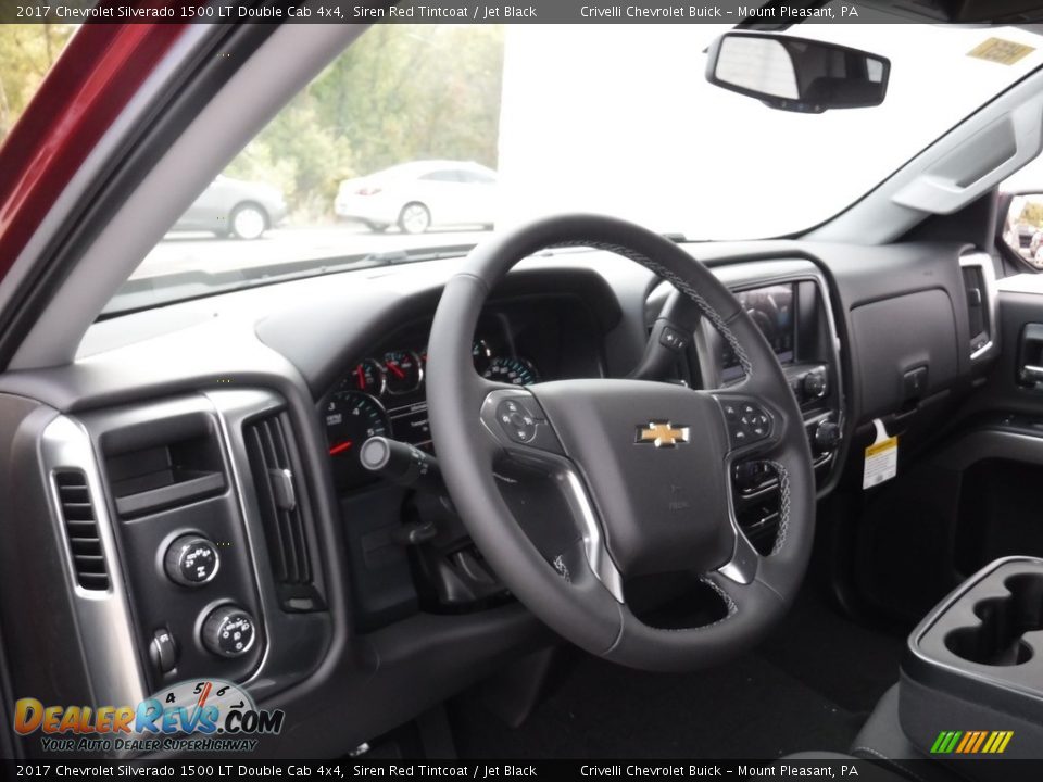 2017 Chevrolet Silverado 1500 LT Double Cab 4x4 Siren Red Tintcoat / Jet Black Photo #9