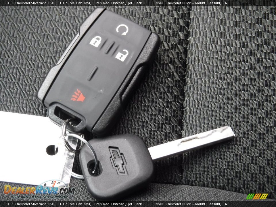 2017 Chevrolet Silverado 1500 LT Double Cab 4x4 Siren Red Tintcoat / Jet Black Photo #19