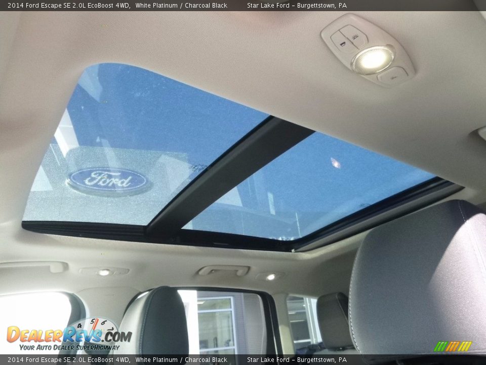 2014 Ford Escape SE 2.0L EcoBoost 4WD White Platinum / Charcoal Black Photo #15